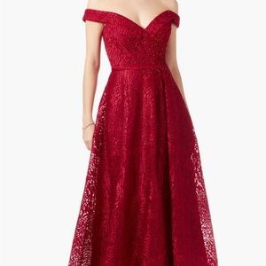 LARA New York Red Off-Shoulder Dress